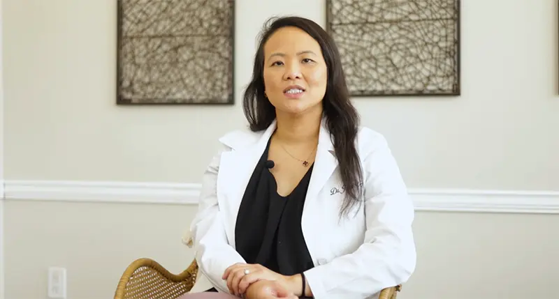 Dentist discussing treatment and oral health with a patient